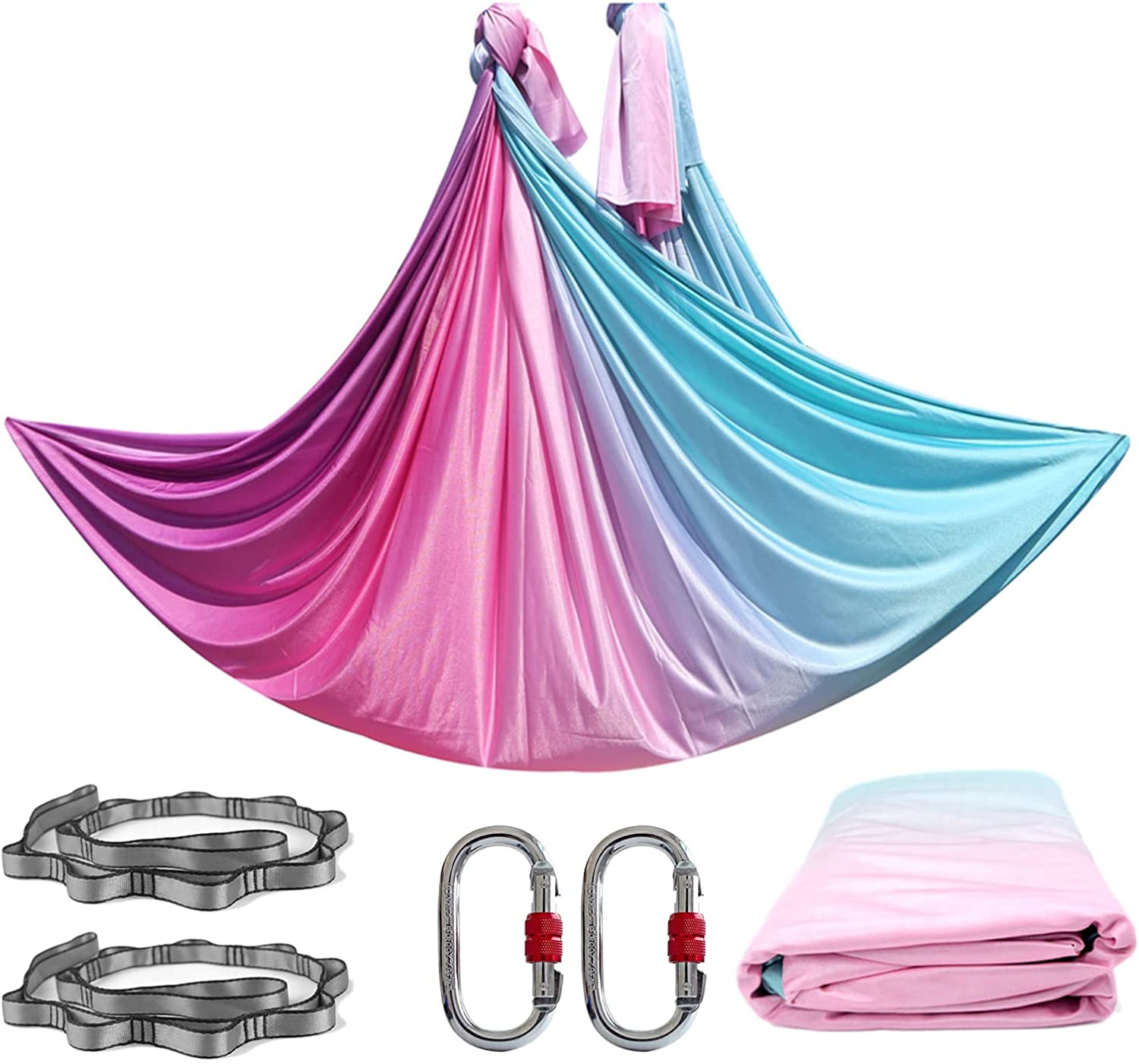 Yoga Trapeze Swing - Aerial Yoga Hammock Set Fitness Pilates