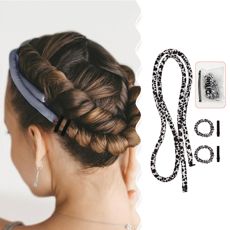 Preacher Curl Pad - Heatless Curling Rod Headband No Heat