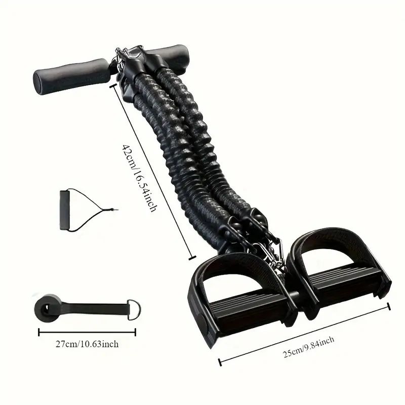 Home Gym Rig - Pedal Tension Rope Puller Exercise At