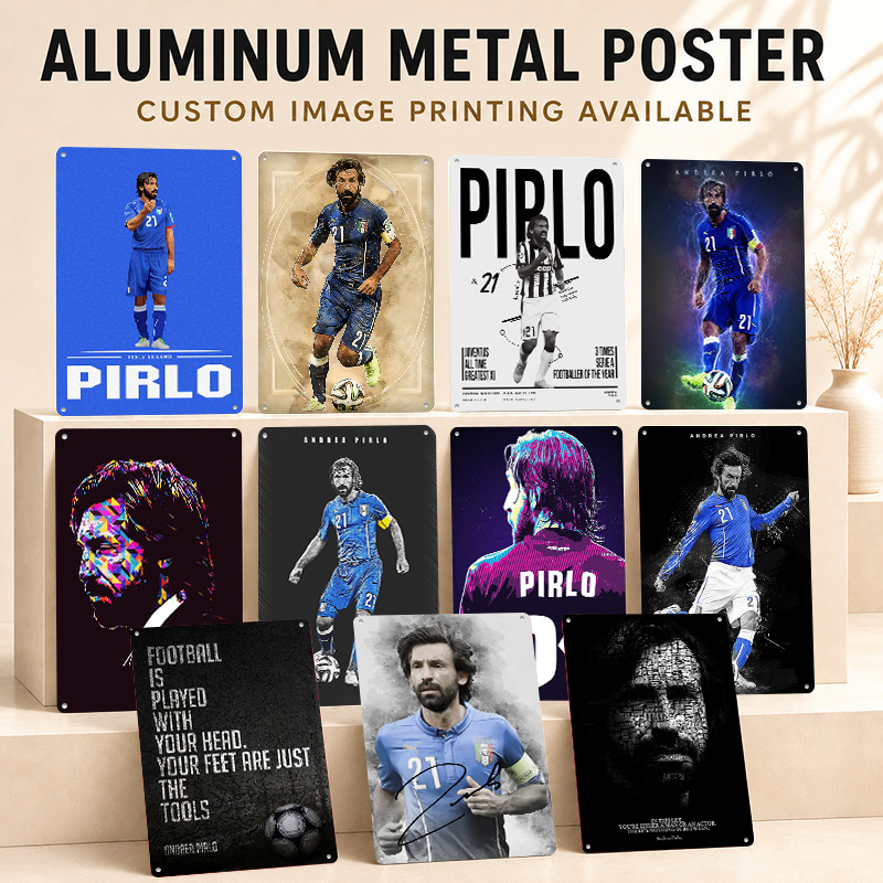 Home Gym Yes Or No - Andrea Pirlo Printed Posters Customized Metal