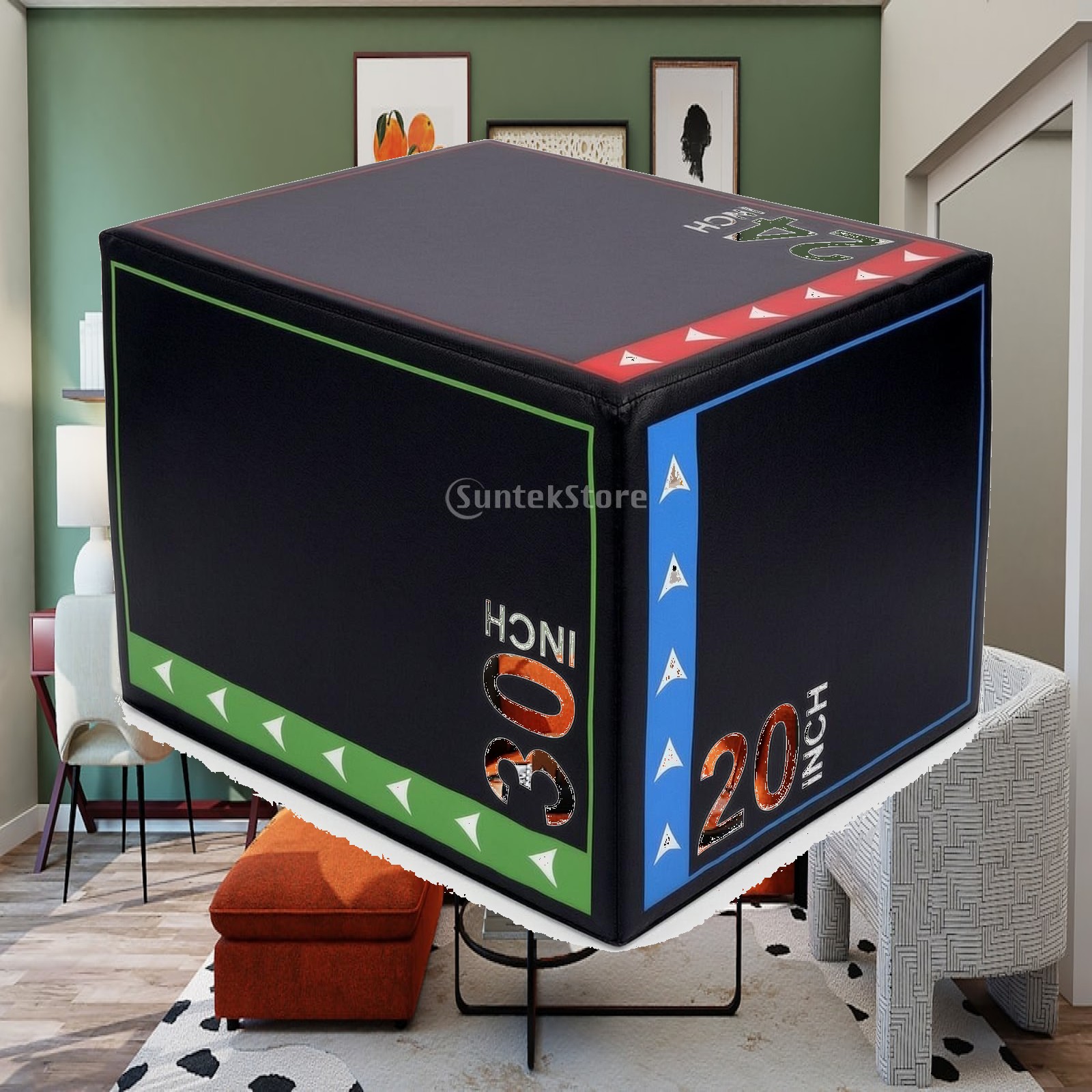 Home Gym Fitness - Soft Plyo Jump Box Shock-Absorbing Foam