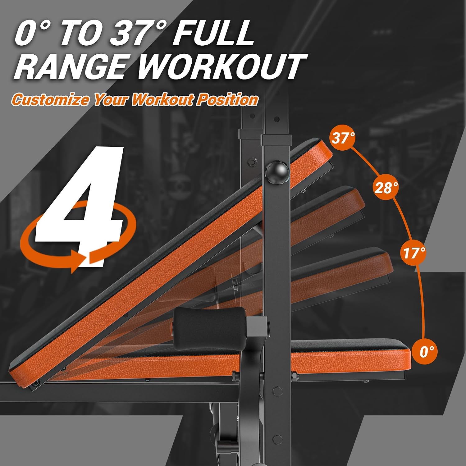 Weight Bench 770LBS with Leg E - Home Gym Leg Extension review and price