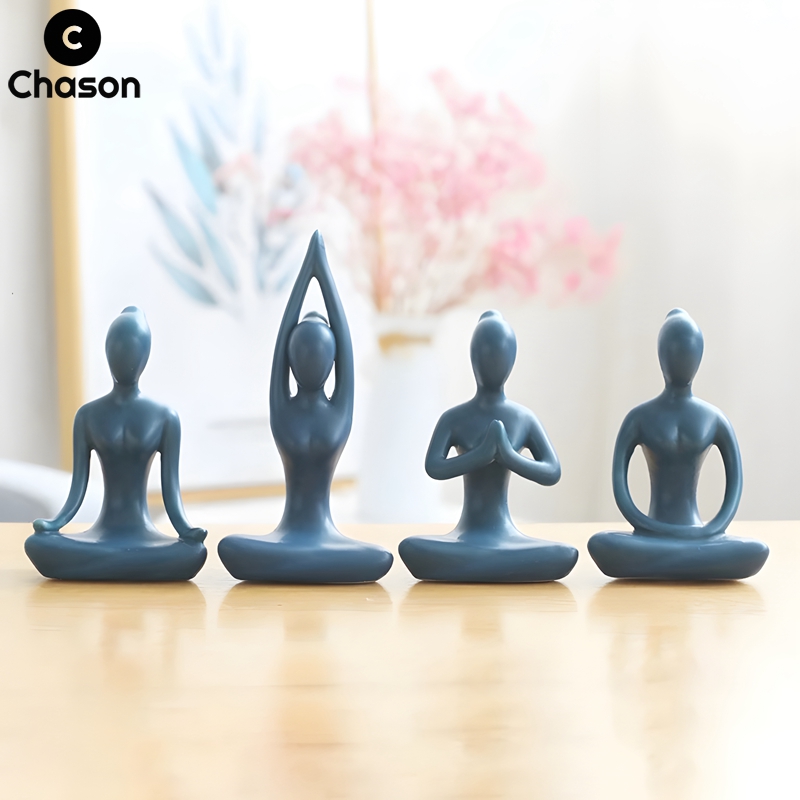 Blue Zen Abstract Yoga Poses G - Home Gym Zen review and price