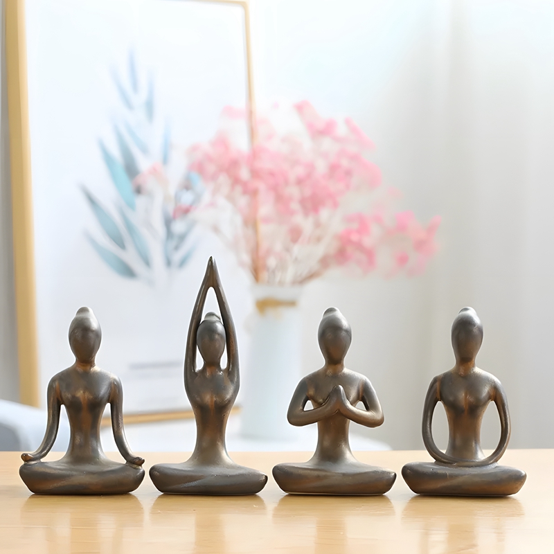 Blue Zen Abstract Yoga Poses G - Home Gym Zen review and price