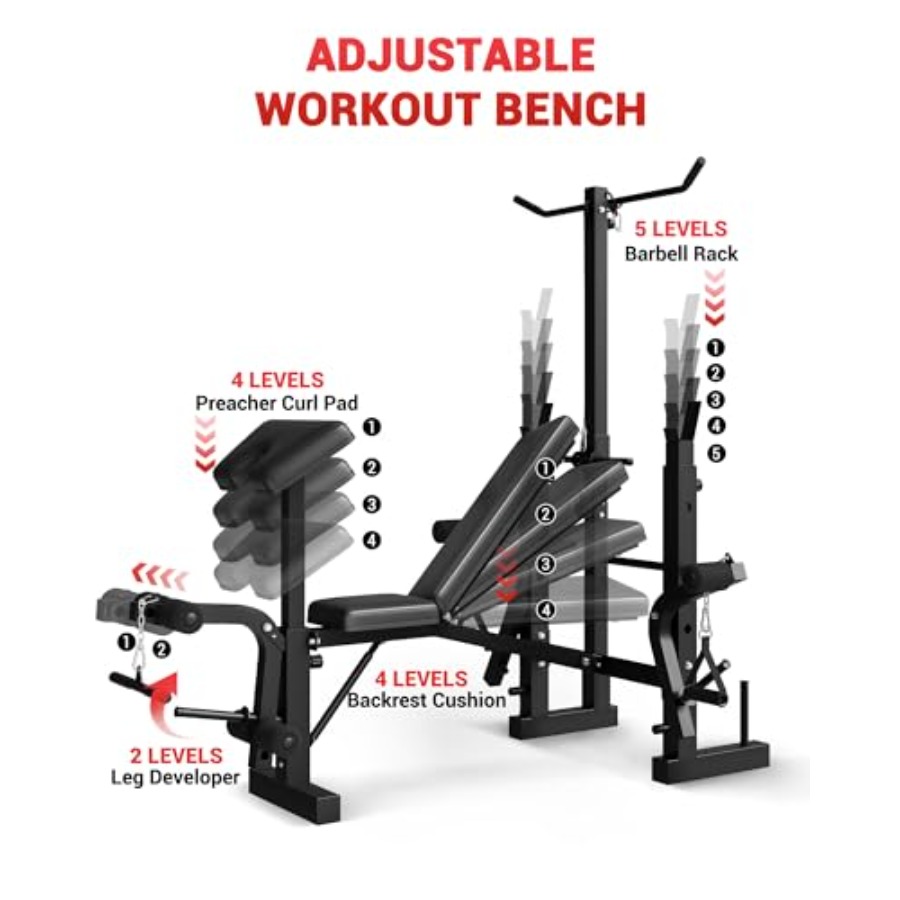 Home Gym 8-in-1 Foldable Weigh - Home Gym Leg Extension review and price