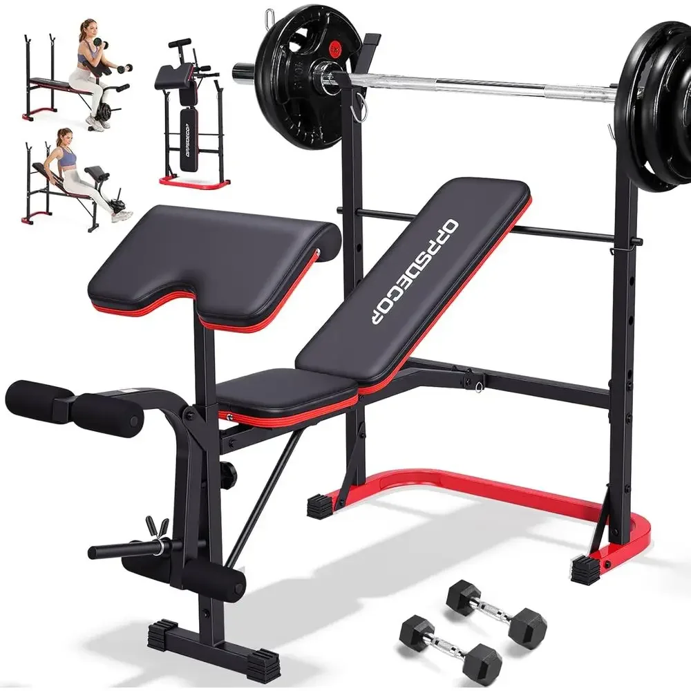 8-in-1 Adjustable Weight Bench - Home Gym Leg Extension review and price