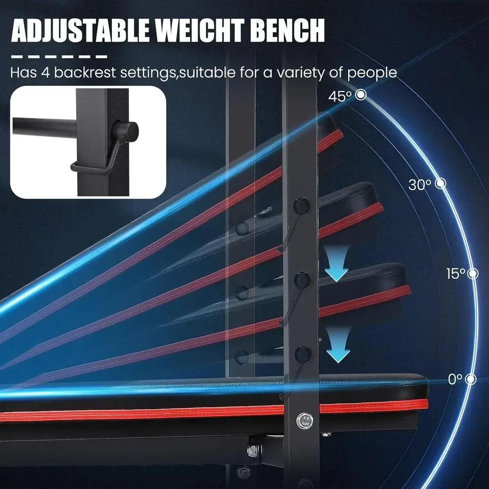 8-in-1 Adjustable Weight Bench - Home Gym Leg Extension review and price