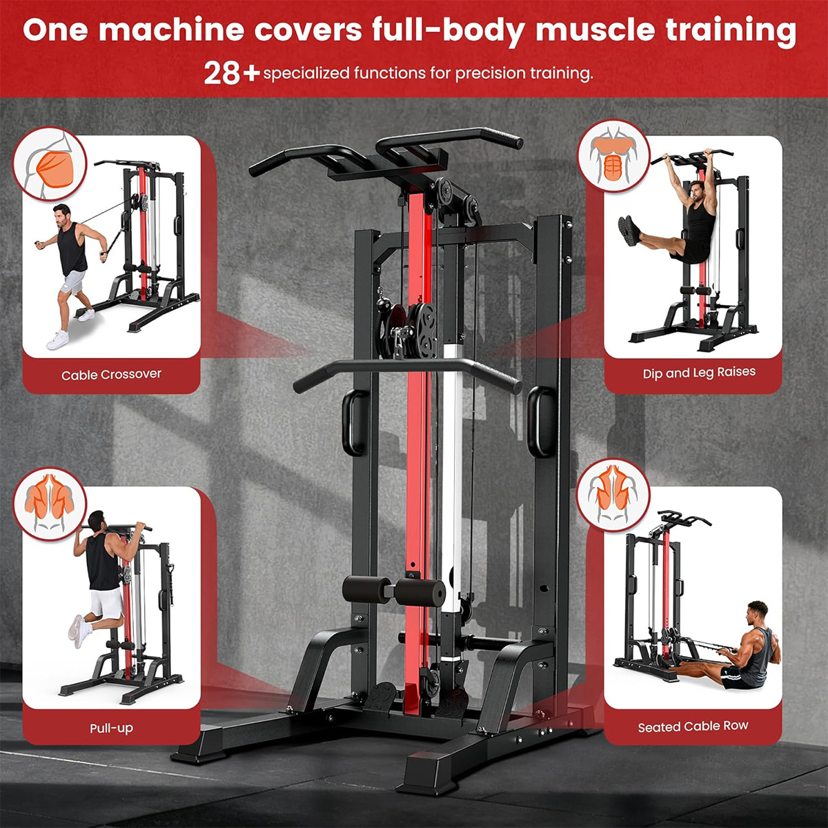 Pooboo Home Gym Machine - High - Home Gym Leg Machine review and price