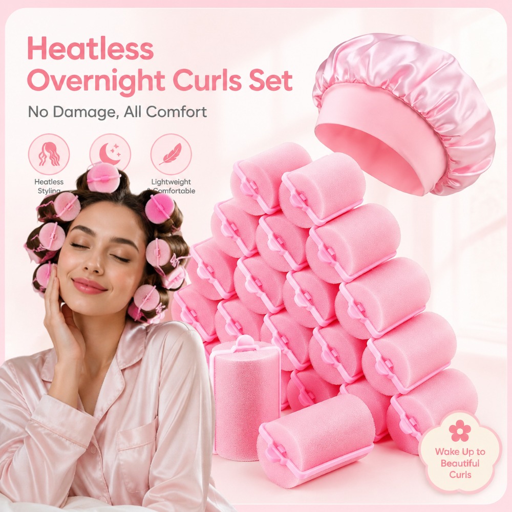 Sponge Hair Rollers with Satin - Preacher Curl Pad review and price