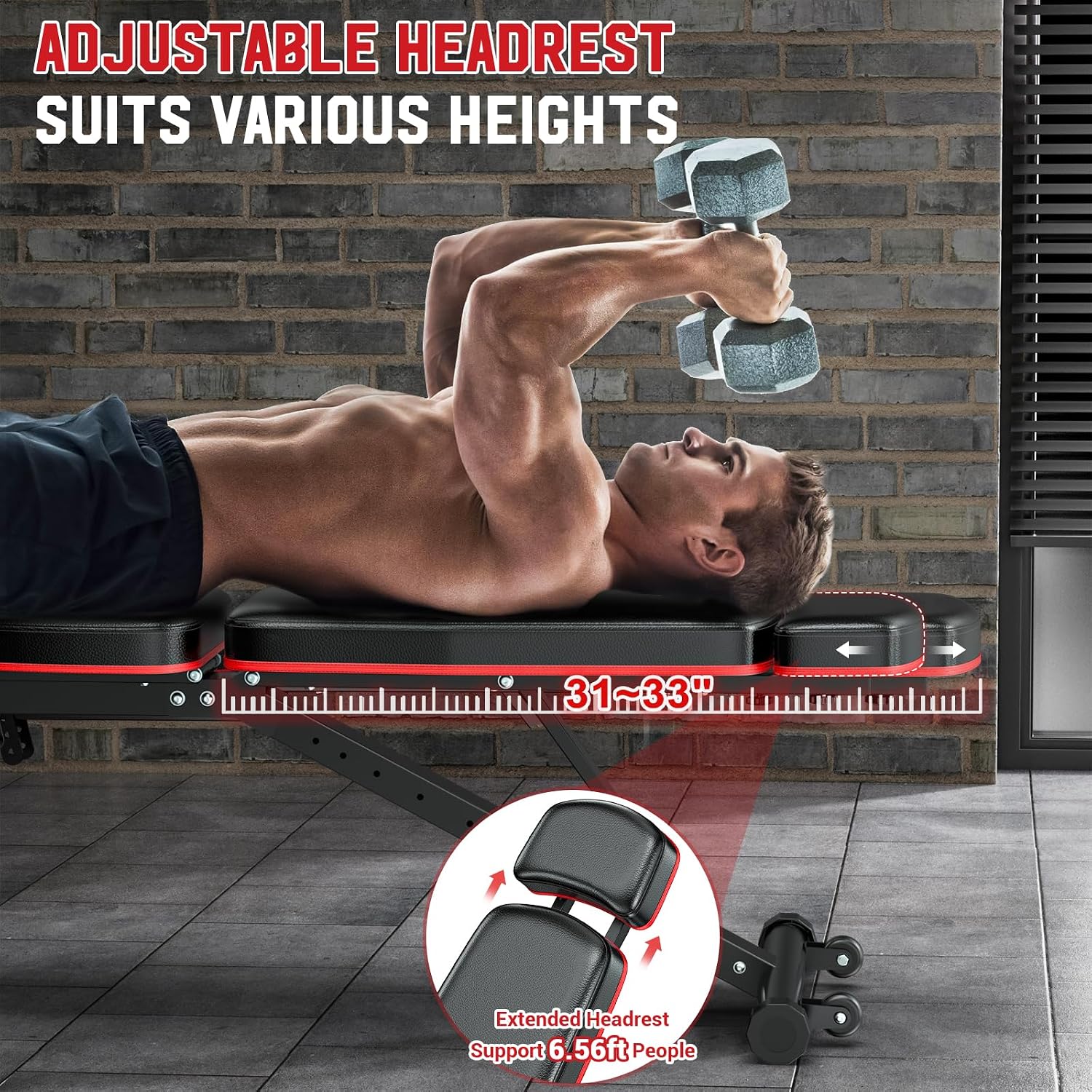 Adjustable Weight Bench with L - Home Gym Leg Extension review and price