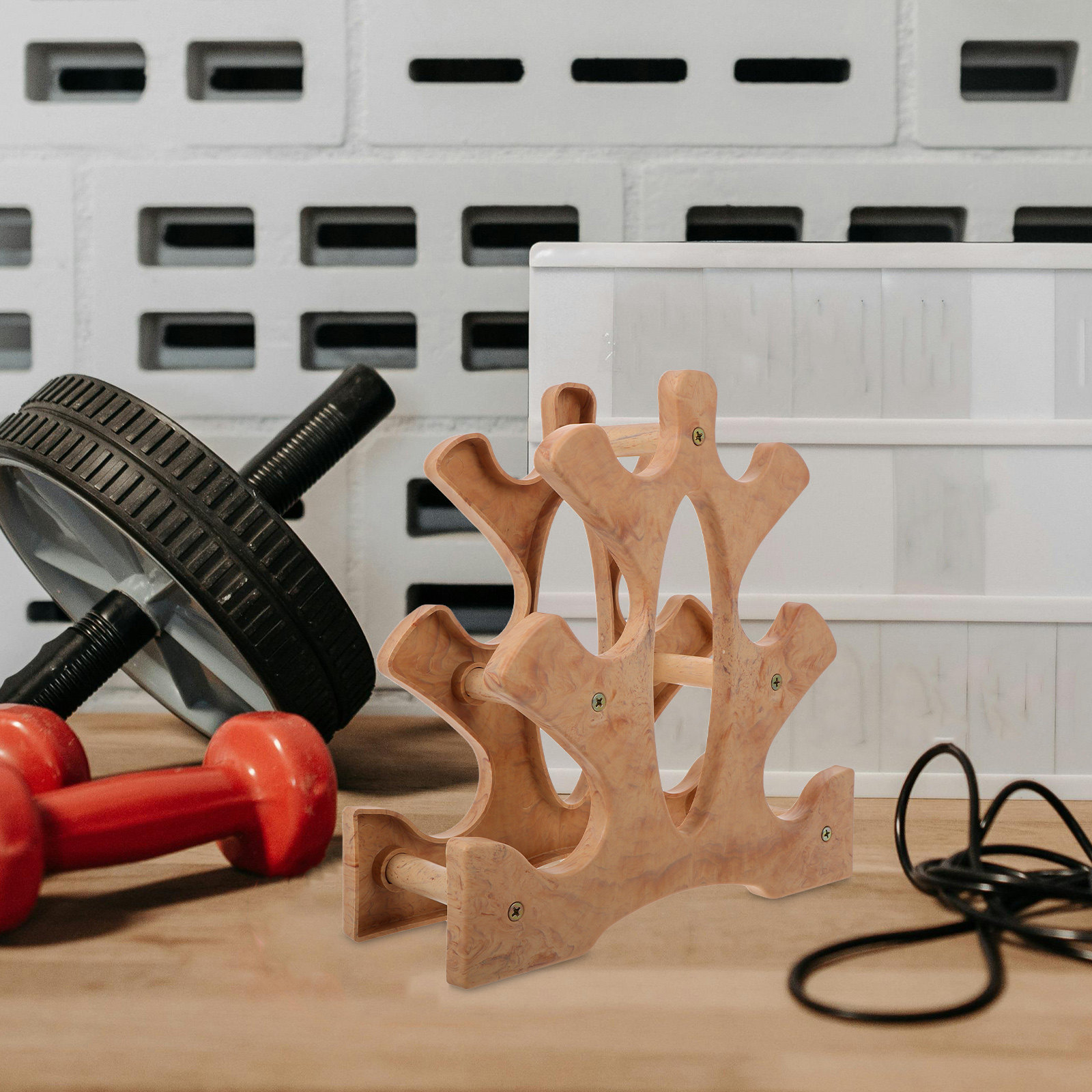 Small Dumbbell Rack Natural Fi - Home Gym For Small Spaces review and price