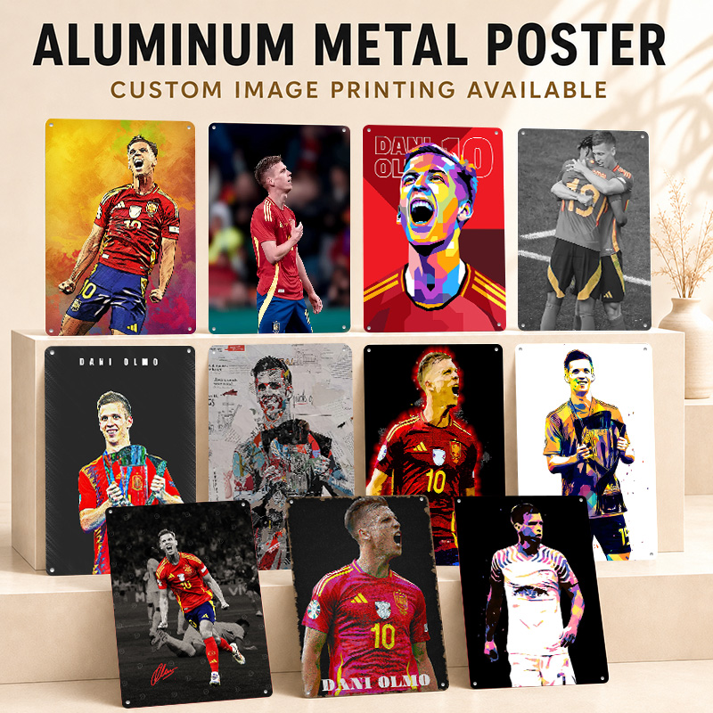 Dani Olmo Textured Posters Cus - Home Gym Yes Or No review and price