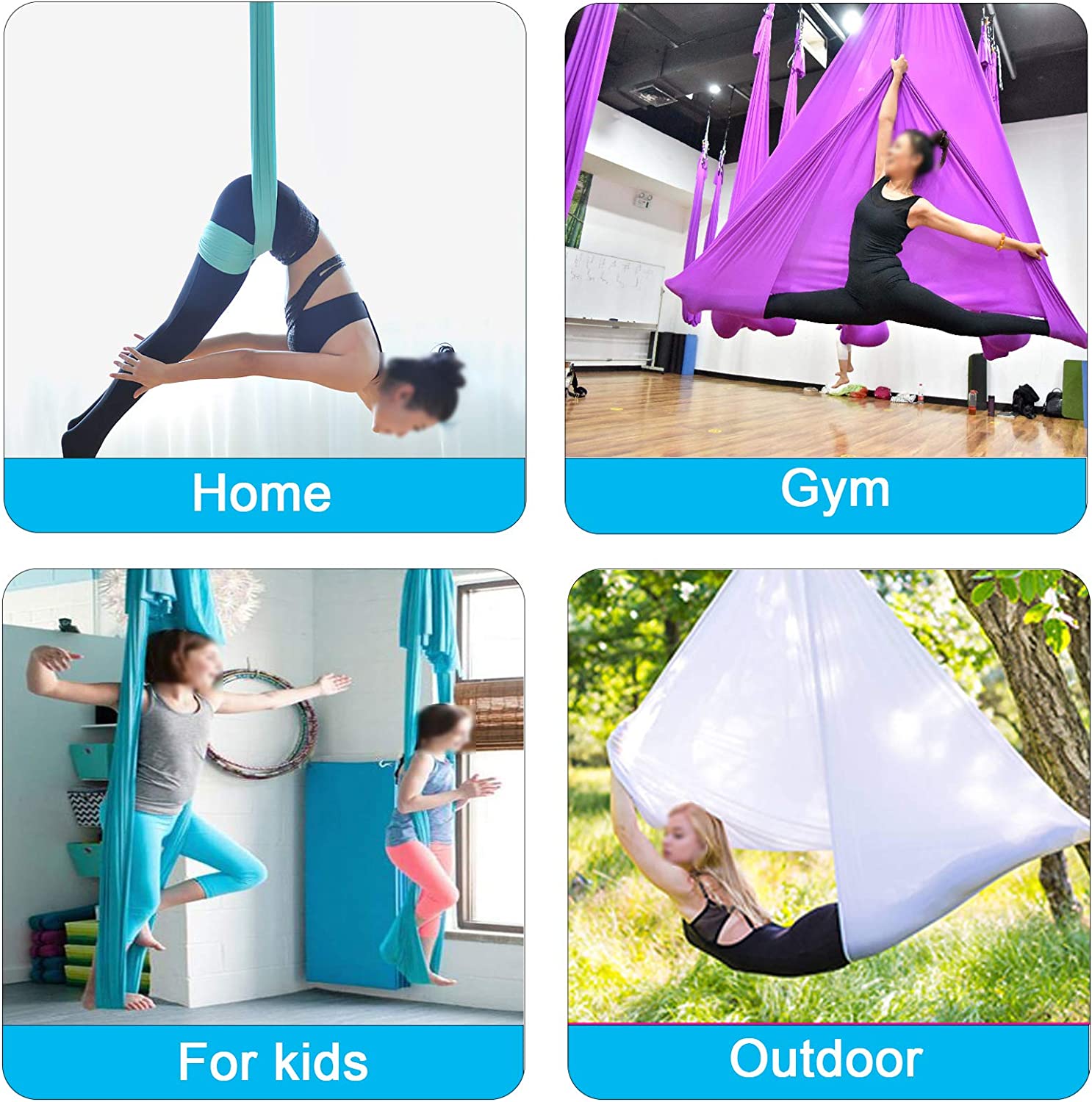 Aerial Yoga Hammock Set Fitnes - Yoga Trapeze Swing review and price