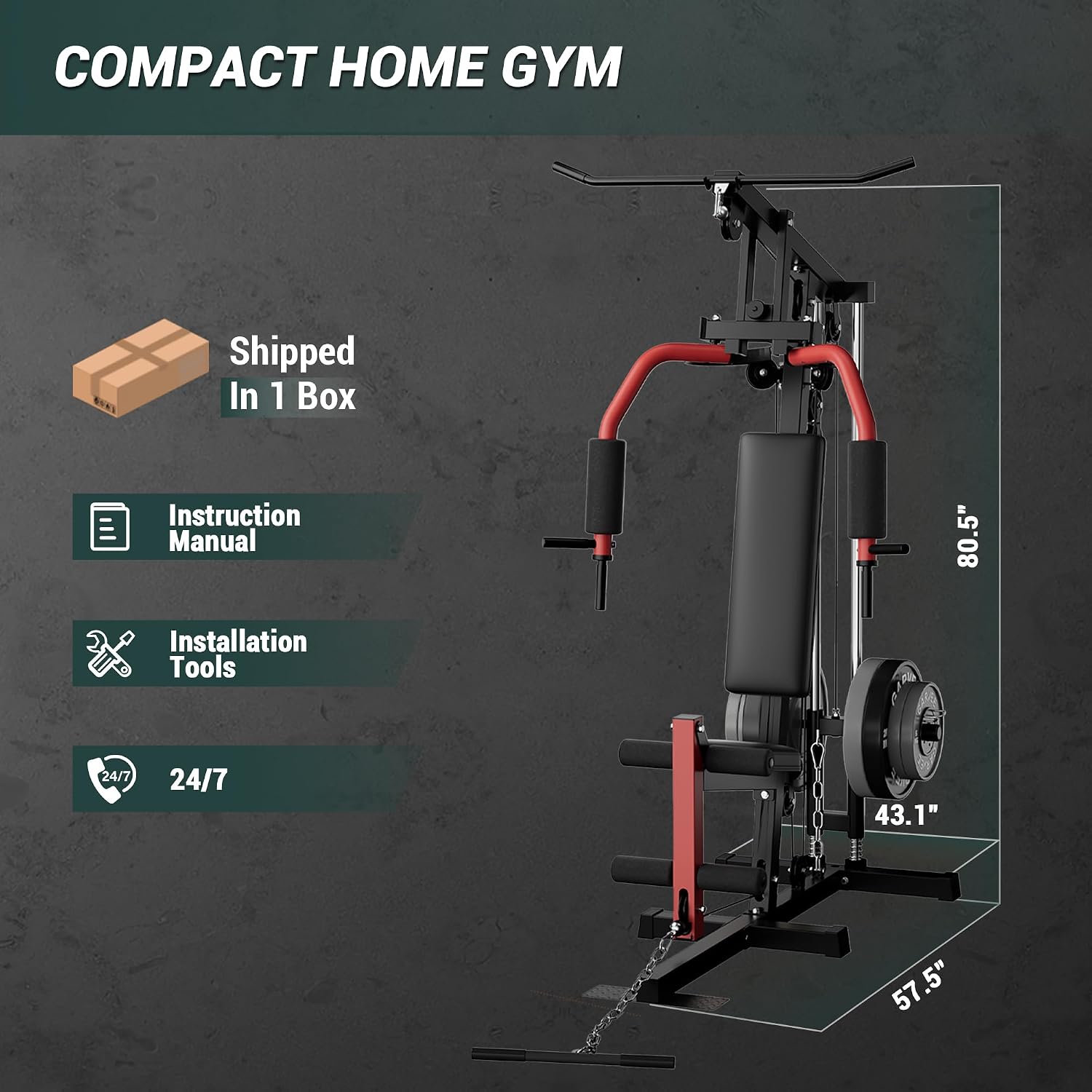 Full-Body Home Gym Machine wit - Home Gym Leg Extension review and price
