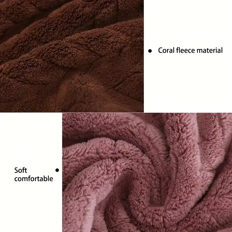 6Pcs Thick Coral Velvet Towel  - Home Gym Nala review and price