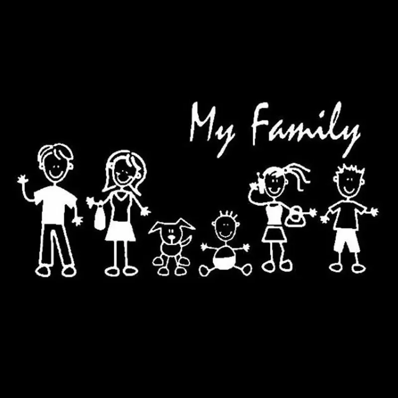 Car Sticker Family Stick Figur - Weight Plate Bumper review and price