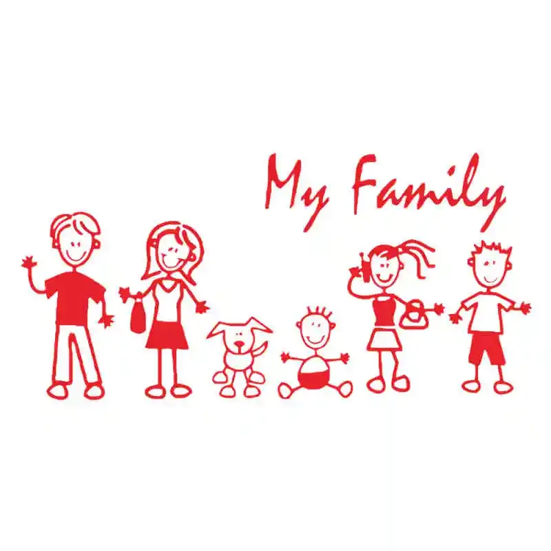 Car Sticker Family Stick Figur - Weight Plate Bumper review and price