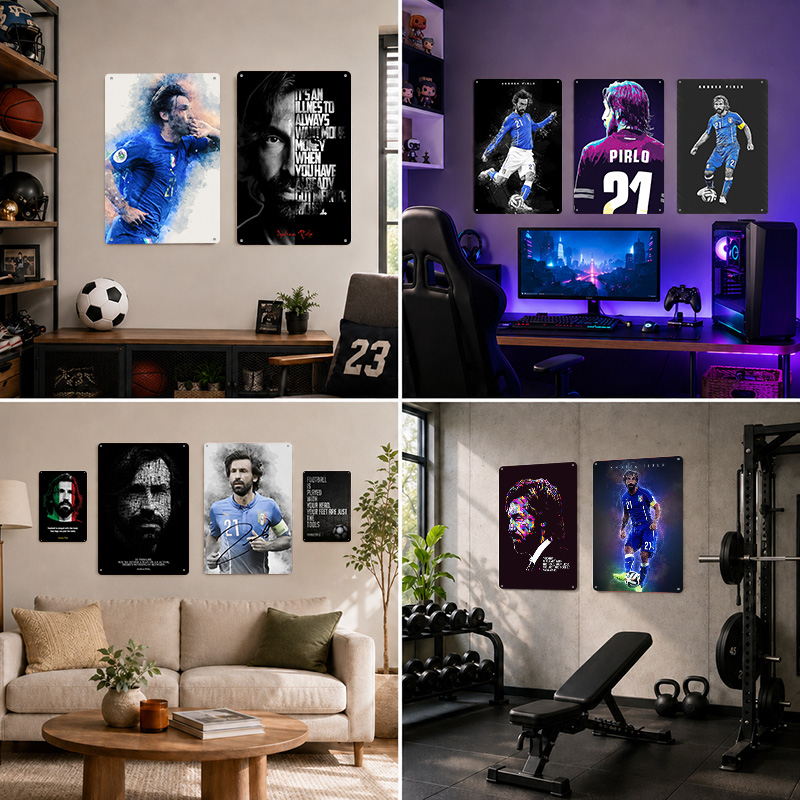 Andrea Pirlo Printed Posters C - Home Gym Yes Or No review and price