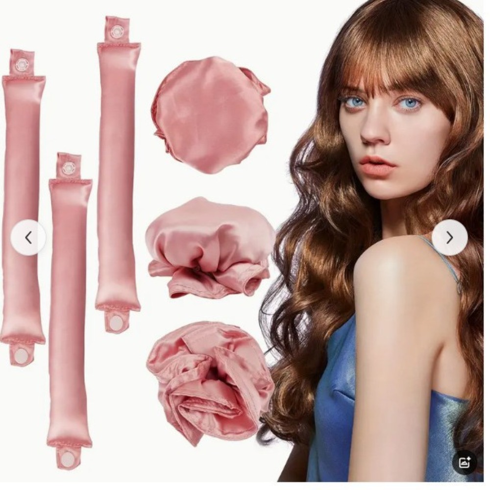 2/4/6Pcs Satin Heatless Curlin - Preacher Curl Pad review and price