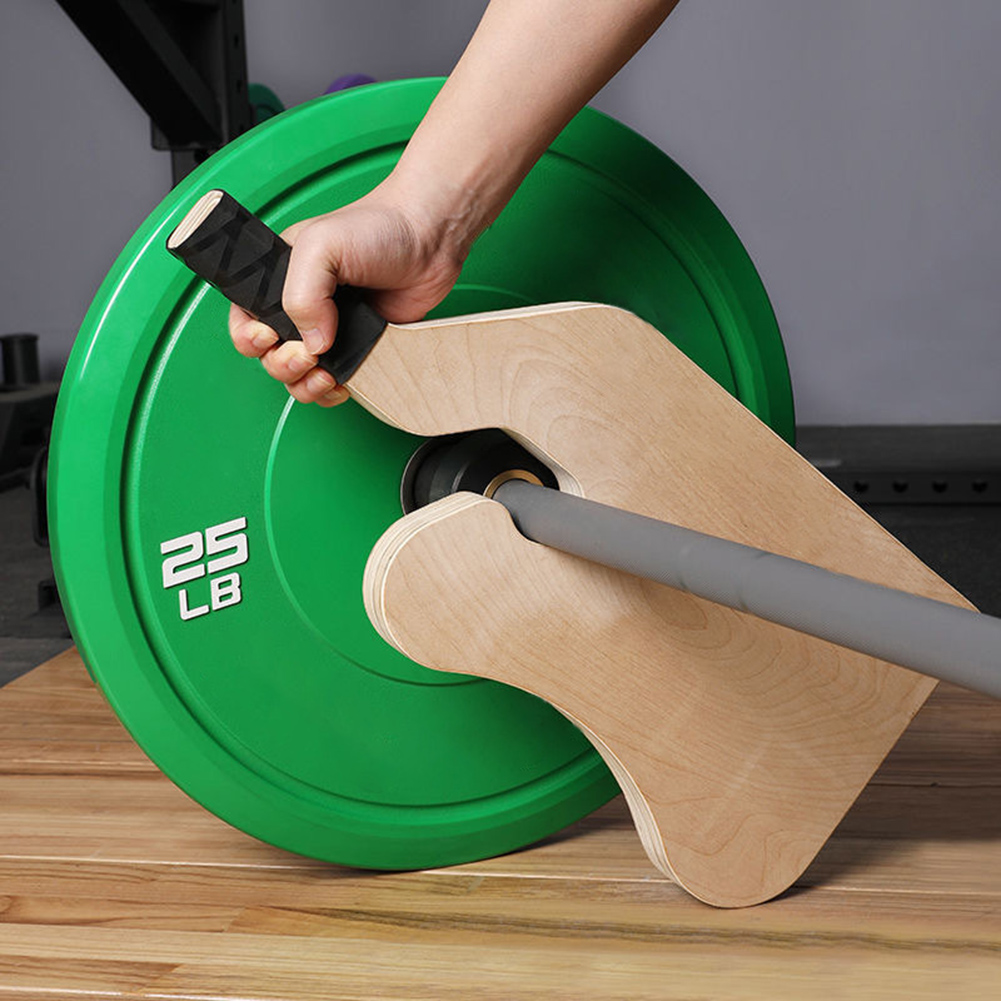 Wooden Barbell Plate Changer w - Deadlift Jack Barbell review and price