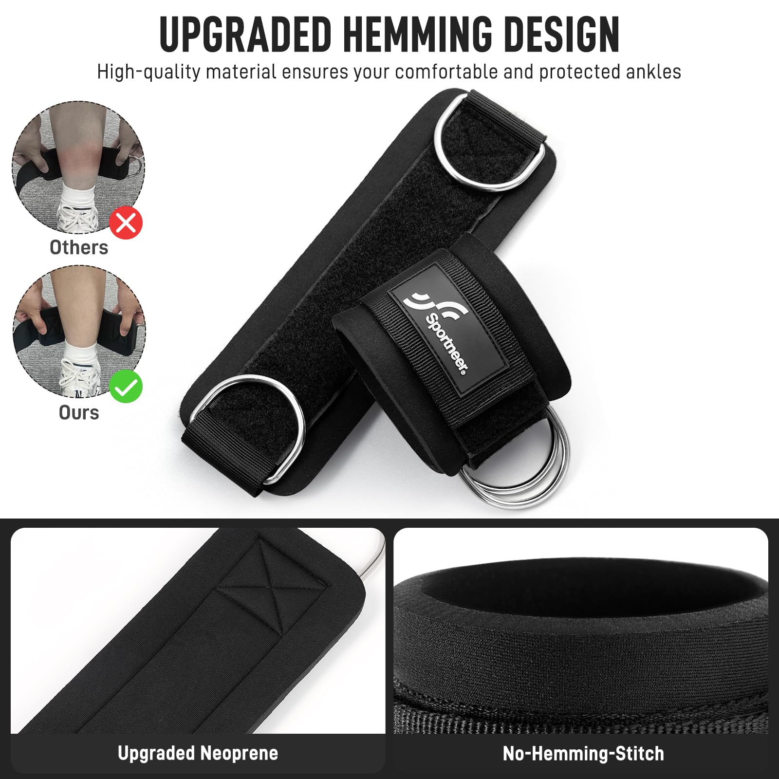 Sportneer Adjustable Ankle Str - Home Gym Leg Extension review and price