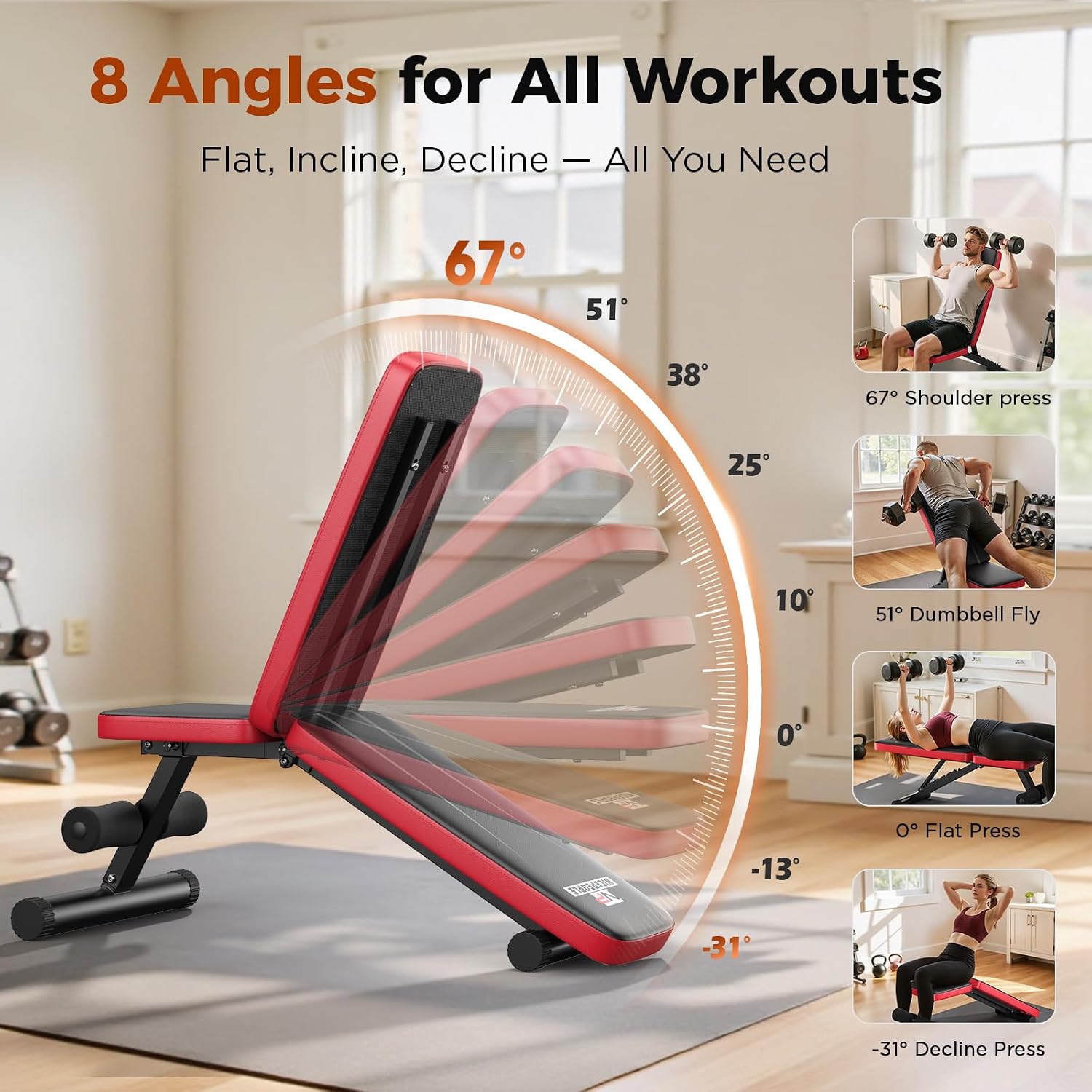 Adjustable Weight Bench Home G - Home Gym For Small Spaces review and price