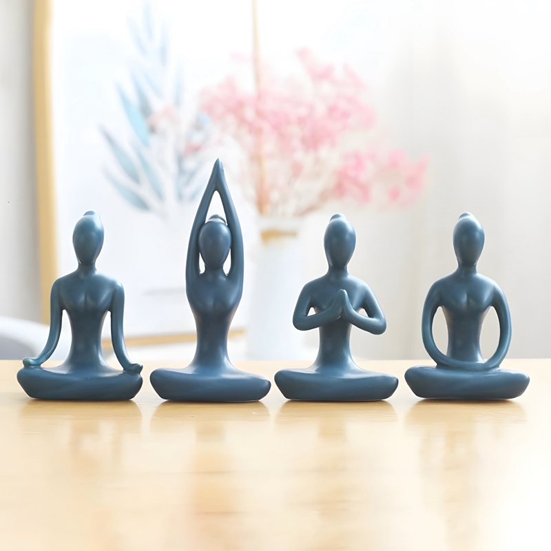 Abstract Yoga Poses Zen Cerami - Home Gym Zen review and price