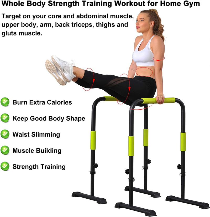 Adjustable Push-Up Stand & Dip - Dip Station Parallel review and price