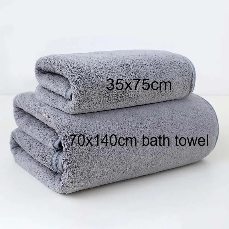 Thick Coral Fleece Towel Set,  - Home Gym Nala review and price
